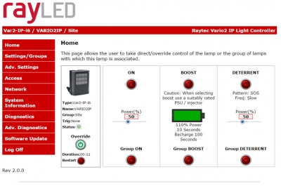 VARIO 2 IP - VAR2-IP-i16-1 Long Range Infra-Red Network Illuminator