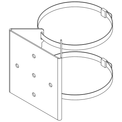 PBC-1-SPX - Pole Mounting Kit suitable for SPARTAN Flood, Up to FL24, Fixings Provided