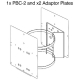 PBC-2-PSU-2 - Pole Mount Bracket for 2 x Illuminators + 2 x PSUs for RM / RL 25, 50, 100 and 200 series